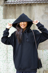 Women's Solid Color Casual Long Sleeve Pullover Hoodie