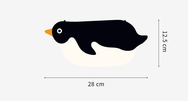 Penguin shape fabric small bag